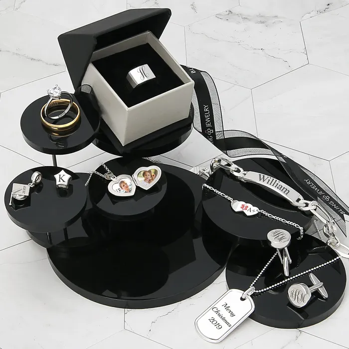 BlingJewelry Wholesale Bracelets Personalize Medical Alert ID Thin Box Link Bracelet Oval Shape Tag