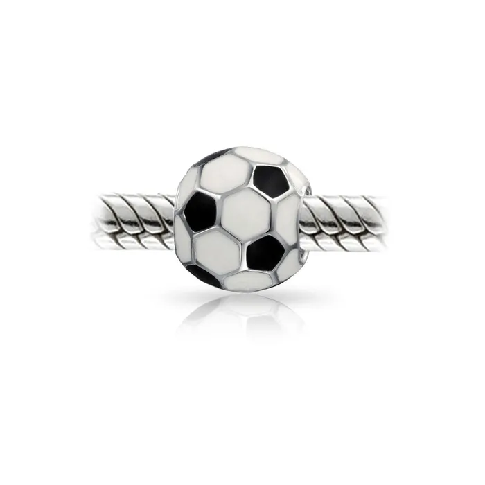 BlingJewelry Wholesale Bracelets Player Sports Soccer Mom Charm Bead Sterling Silver for European Bracelet