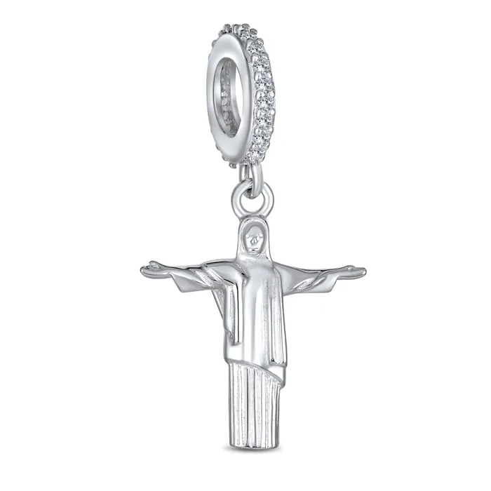 BlingJewelry Wholesale Bracelets Tourism Brazil Christo Redentor Jesus Dangle Charm Bead Sterling Silver Bracelet BlingJewelry Wholesale Bracelets Tourism Brazil Christo Redentor Jesus Dangle Charm Bead Sterling Silver Bracelet