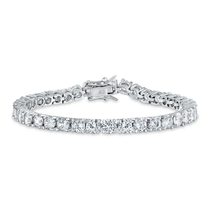 BlingJewelry Wholesale Bracelets Traditional Bridal Jewelry 20 CT CZ Round Solitaire Tennis Bracelet 8 Inch Silver BlingJewelry Wholesale Bracelets Traditional Bridal Jewelry 20 CT CZ Round Solitaire Tennis Bracelet 8 Inch Silver