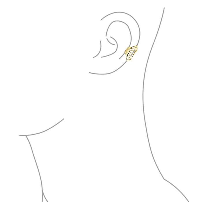 BlingJewelry Wholesale Earrings Minimalist Chevron Ear Cuff Cartilage Clip Wrap Helix NonPierced 14K Gold Plated BlingJewelry Wholesale Earrings Minimalist Chevron Ear Cuff Cartilage Clip Wrap Helix NonPierced 14K Gold Plated