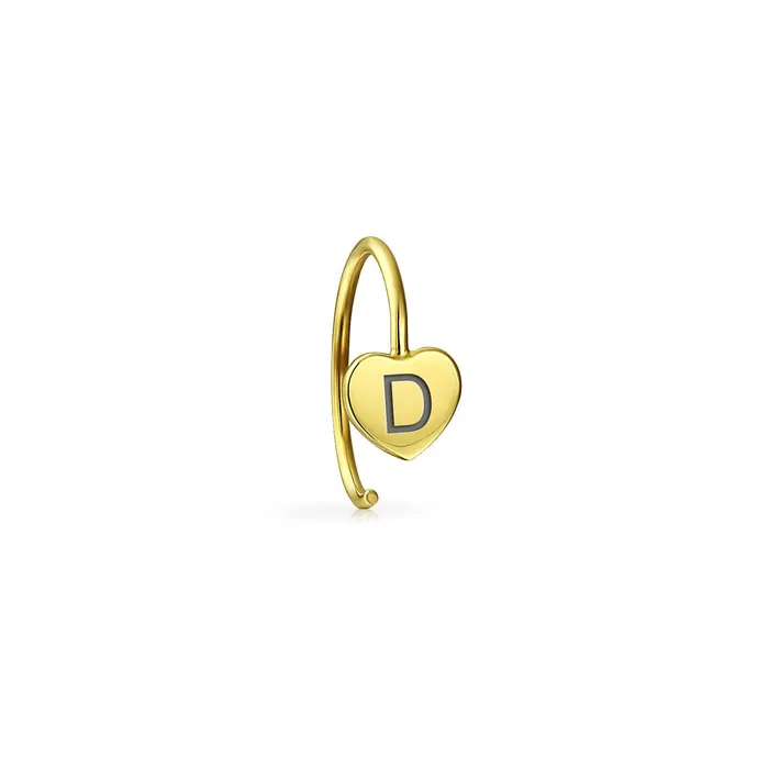 BlingJewelry Wholesale Earrings Tiny Minimalist d Initials 14K Gold Cartilage Ear Stud Helix Threader Earring BlingJewelry Wholesale Earrings Tiny Minimalist d Initials 14K Gold Cartilage Ear Stud Helix Threader Earring