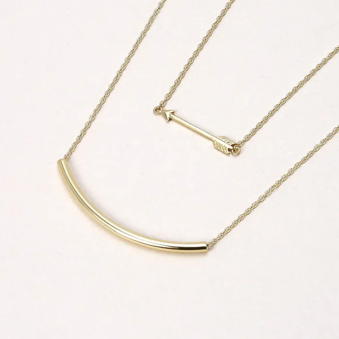BlingJewelry Wholesale Necklaces Dainty Cupid Arrow Pendant Necklace in 14K Gold Plated Sterling Silver BlingJewelry Wholesale Necklaces Dainty Cupid Arrow Pendant Necklace in 14K Gold Plated Sterling Silver