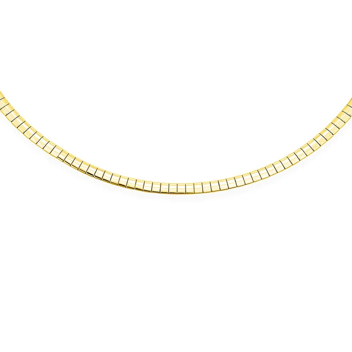 BlingJewelry Wholesale Necklaces Flexible Flat Gold Silver Two Tone Collar Necklace 5MM Omega Snake Chain Choker BlingJewelry Wholesale Necklaces Flexible Flat Gold Silver Two Tone Collar Necklace 5MM Omega Snake Chain Choker