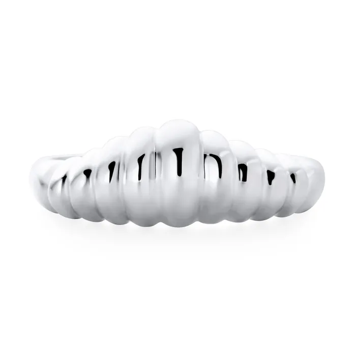 BlingJewelry Wholesale Ribbed Dome Croissant Silver Ring Dainty Shrimp Band Thin Sterling Rings BlingJewelry Wholesale Ribbed Dome Croissant Silver Ring Dainty Shrimp Band Thin Sterling Rings