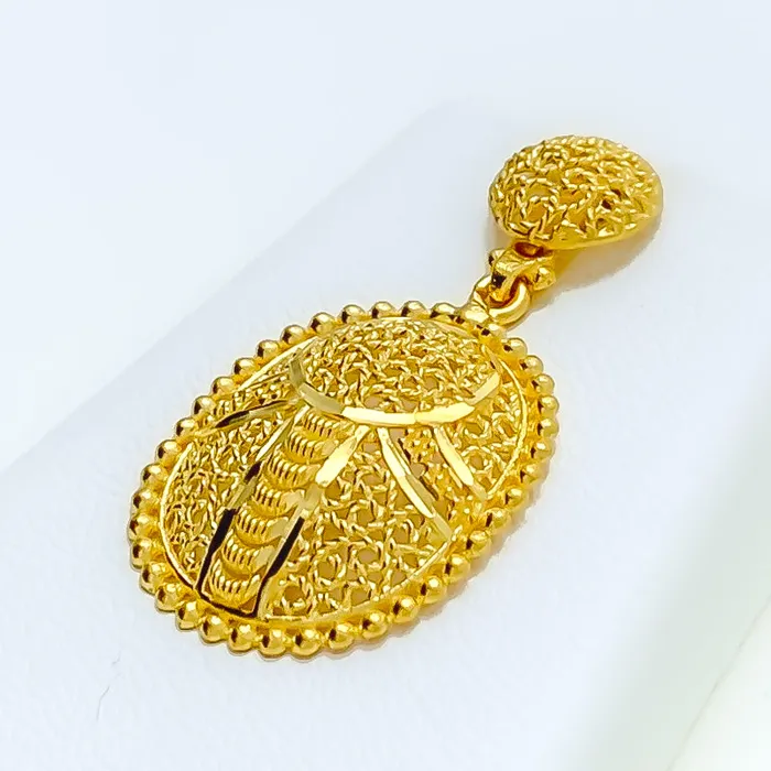 Bold Regal 22K Gold Pendant Set Andaaz Jewelers PreStyled Sets