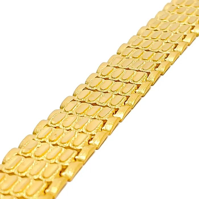 Bracelets Andaaz Jewelers Charming Unique 22K Gold Mens Bracelet