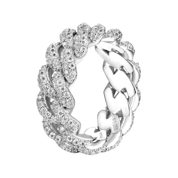 Bracelets aporro ProngCuban Chain Bracelet Cuban Ring Gift Set