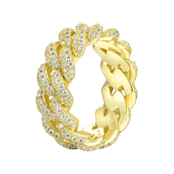 Bracelets aporro ProngCuban Chain Bracelet Cuban Ring Gift Set