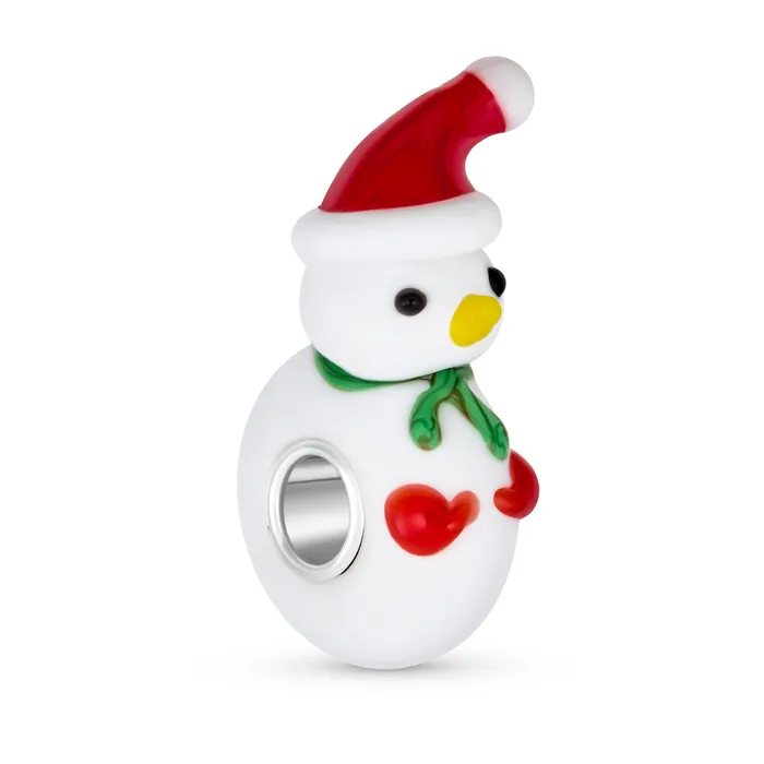 Bracelets Christmas Charm Bead Snowman Murano Glass for European Bracelet BlingJewelry Wholesale Bracelets Christmas Charm Bead Snowman Murano Glass for European Bracelet BlingJewelry Wholesale