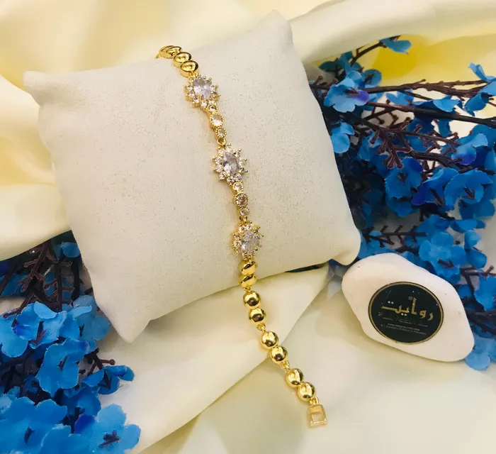 Bracelets KJ Zircon Bracelet16 White Bracelets KJ Zircon Bracelet16 White