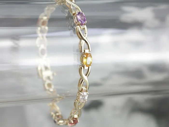 Bracelets Market Square Jewelers Sapphire Multi Color Gemstone Bracelet Bracelets Market Square Jewelers Sapphire Multi Color Gemstone Bracelet