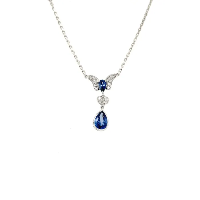 CH Collection Necklaces Sapphire Diamond Necklace