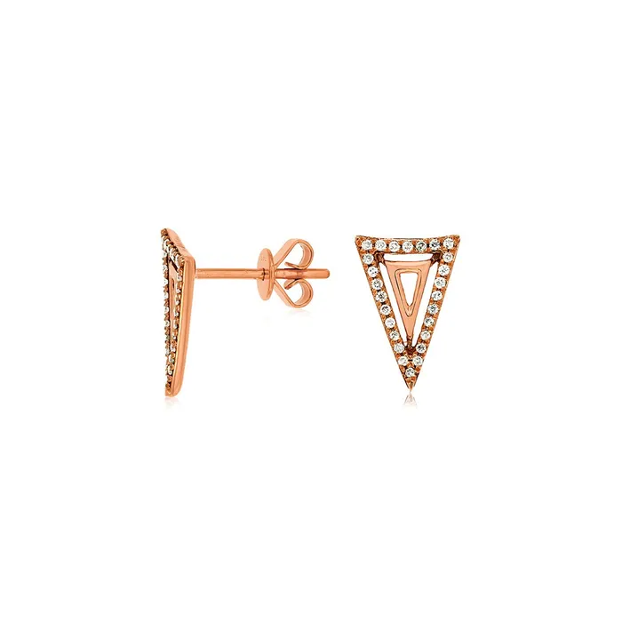 CH Collection Triangle Diamond Earrings Earrings