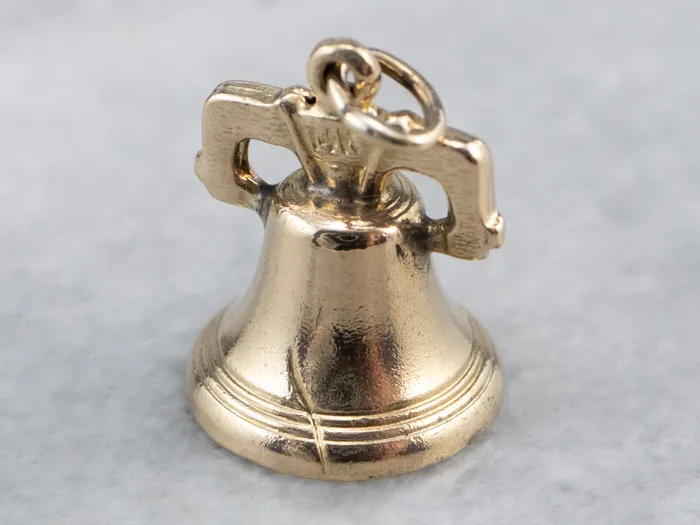 Charm Necklaces Market Square Jewelers Vintage Gold Liberty Bell Charm Charm Necklaces Market Square Jewelers Vintage Gold Liberty Bell Charm