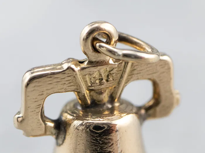 Charm Necklaces Market Square Jewelers Vintage Gold Liberty Bell Charm Charm Necklaces Market Square Jewelers Vintage Gold Liberty Bell Charm
