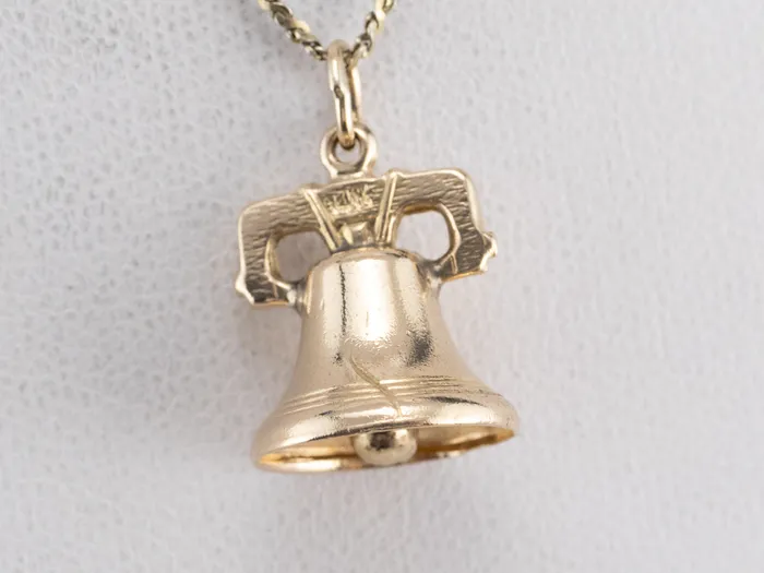 Charm Necklaces Market Square Jewelers Vintage Gold Liberty Bell Charm Charm Necklaces Market Square Jewelers Vintage Gold Liberty Bell Charm