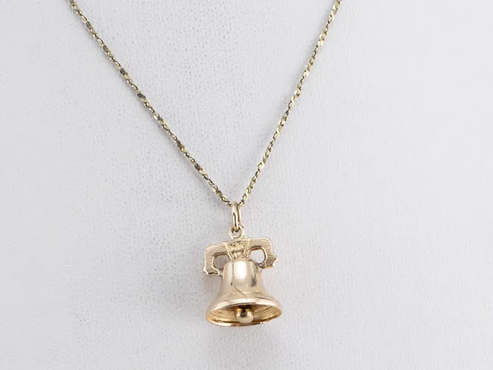 Charm Necklaces Market Square Jewelers Vintage Gold Liberty Bell Charm Charm Necklaces Market Square Jewelers Vintage Gold Liberty Bell Charm