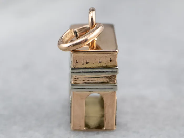 Charm Necklaces Vintage Arc De Triomphe Charm or Pendant Market Square Jewelers Charm Necklaces Vintage Arc De Triomphe Charm or Pendant Market Square Jewelers