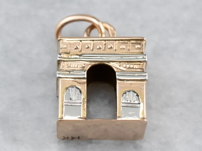 Charm Necklaces Vintage Arc De Triomphe Charm or Pendant Market Square Jewelers Charm Necklaces Vintage Arc De Triomphe Charm or Pendant Market Square Jewelers
