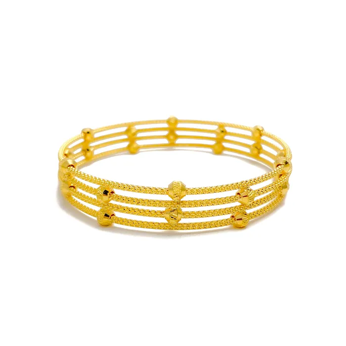 Charming Shimmering 22k Gold Bangle Andaaz Jewelers PreStyled Sets