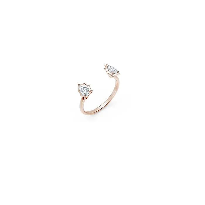 De Beers Forevermark Rings De Beers Forevermark Alchemy Envoy Two Stone Open Stackable Ring De Beers Forevermark Rings De Beers Forevermark Alchemy Envoy Two Stone Open Stackable Ring