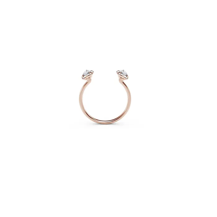 De Beers Forevermark Rings De Beers Forevermark Alchemy Envoy Two Stone Open Stackable Ring De Beers Forevermark Rings De Beers Forevermark Alchemy Envoy Two Stone Open Stackable Ring