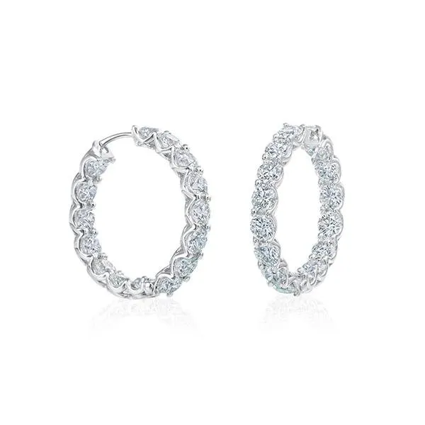 Earrings A Link A Link Diamond Hoop Earrings