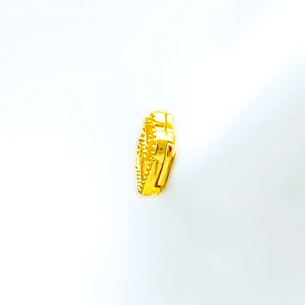 Earrings Andaaz Jewelers Bespoke Twin Heart 21k Gold Earrings