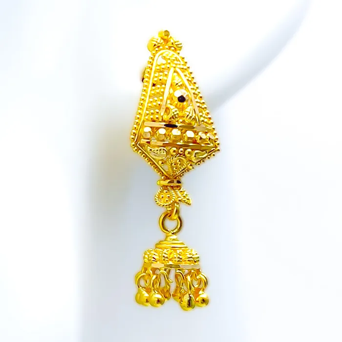 Earrings Andaaz Jewelers Extravagant Ethereal 22k Gold Earrings