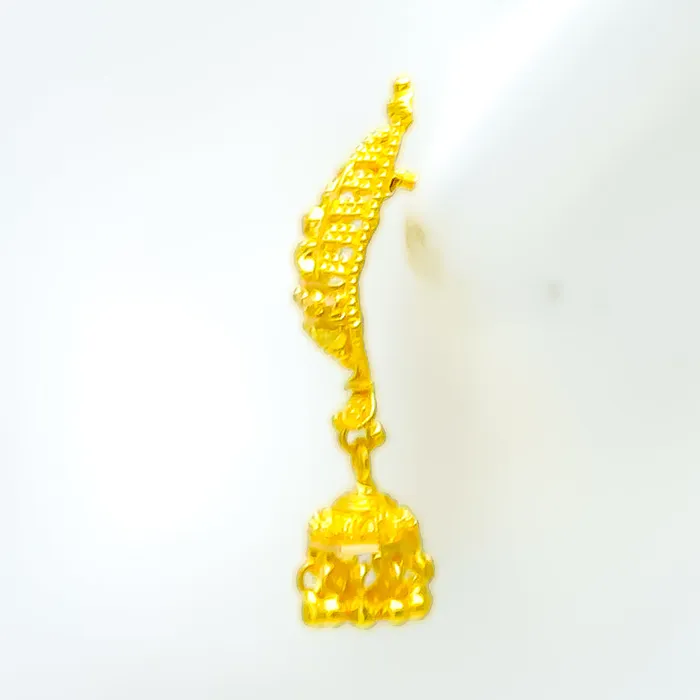 Earrings Andaaz Jewelers Extravagant Ethereal 22k Gold Earrings