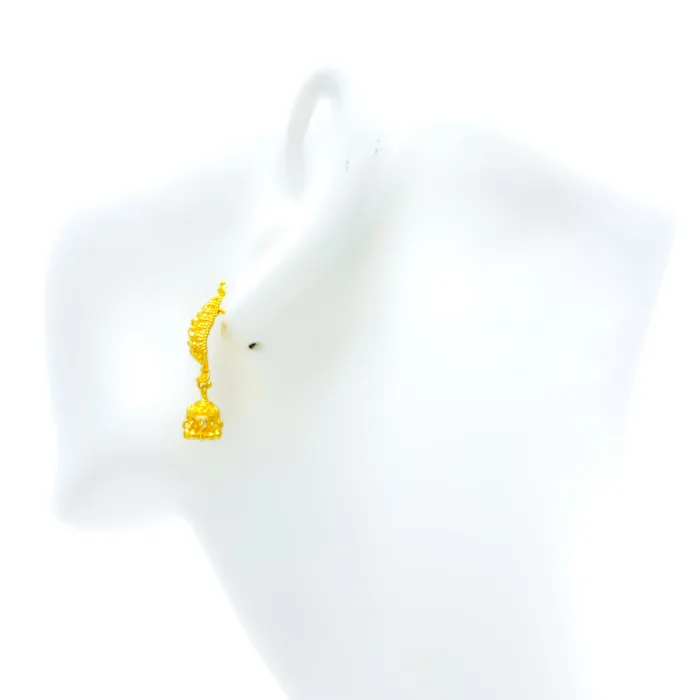 Earrings Andaaz Jewelers Extravagant Ethereal 22k Gold Earrings