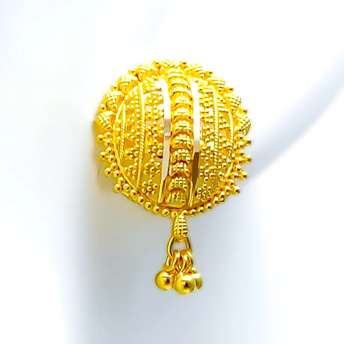 Earrings Andaaz Jewelers Luxurious Round 22k Gold Earrings