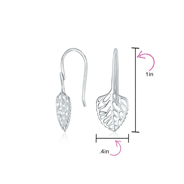 Earrings BlingJewelry Wholesale Delicate Filigree Leaf Dangle Earrings in Sterling Silver NatureInspired Jewelry Earrings BlingJewelry Wholesale Delicate Filigree Leaf Dangle Earrings in Sterling Silver NatureInspired Jewelry