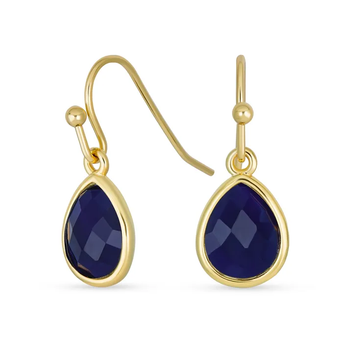 Earrings BlingJewelry Wholesale Gemstone Jewelry Set Teardrop Drop Earring Fish Hook Gold Plated Earrings BlingJewelry Wholesale Gemstone Jewelry Set Teardrop Drop Earring Fish Hook Gold Plated