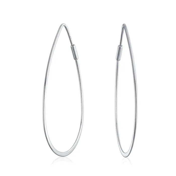 Earrings Boho Minimalist Hoop Huggie Earrings 14K Gold Plated Sterling Silver 2 Inch BlingJewelry Wholesale Earrings Boho Minimalist Hoop Huggie Earrings 14K Gold Plated Sterling Silver 2 Inch BlingJewelry Wholesale