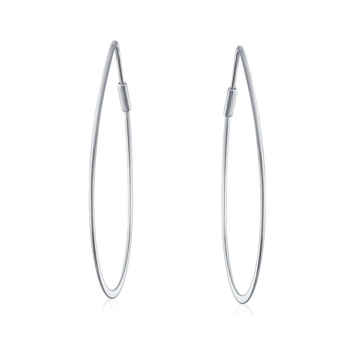 Earrings Boho Minimalist Hoop Huggie Earrings 14K Gold Plated Sterling Silver 2 Inch BlingJewelry Wholesale Earrings Boho Minimalist Hoop Huggie Earrings 14K Gold Plated Sterling Silver 2 Inch BlingJewelry Wholesale
