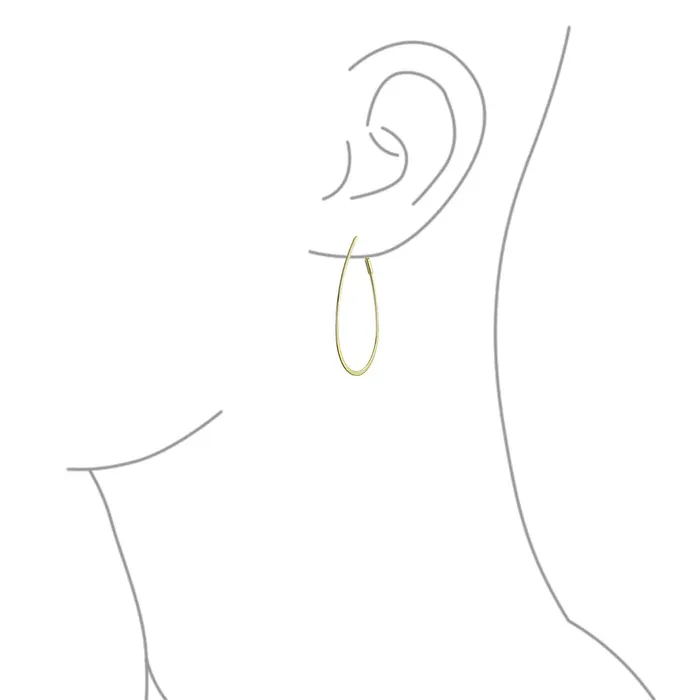Earrings Boho Minimalist Hoop Huggie Earrings 14K Gold Plated Sterling Silver 2 Inch BlingJewelry Wholesale Earrings Boho Minimalist Hoop Huggie Earrings 14K Gold Plated Sterling Silver 2 Inch BlingJewelry Wholesale