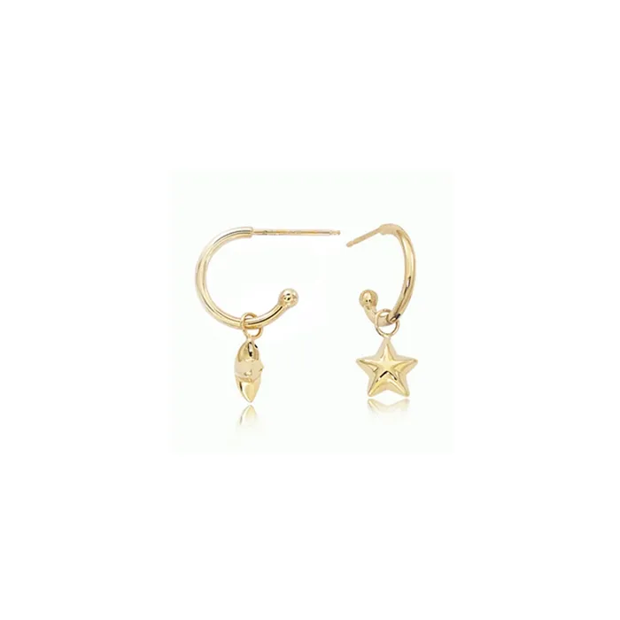 Earrings CH Collection Gold Star Drop Earrings