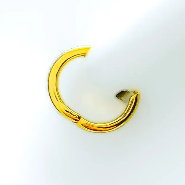Earrings Dazzling Channel Setting 18K Gold Diamond Bali Earrings Andaaz Jewelers