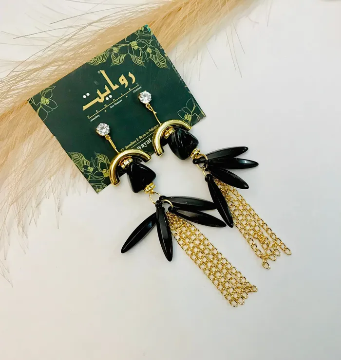 Earrings Fancy Earring364 Black MTM