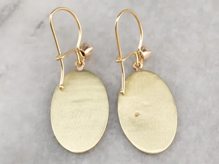 Enamel Diamond and Gold Cufflink Earrings Market Square Jewelers Earrings Enamel Diamond and Gold Cufflink Earrings Market Square Jewelers Earrings