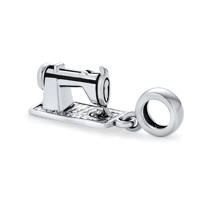 Fashion Designer Sewing Machine Dangle Charm Bead Sterling Silver for Bracelet BlingJewelry Wholesale Bracelets Fashion Designer Sewing Machine Dangle Charm Bead Sterling Silver for Bracelet BlingJewelry Wholesale Bracelets