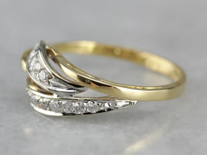 Free Form Abstract Ladies Diamond and Gold Ring Market Square Jewelers Rings Free Form Abstract Ladies Diamond and Gold Ring Market Square Jewelers Rings