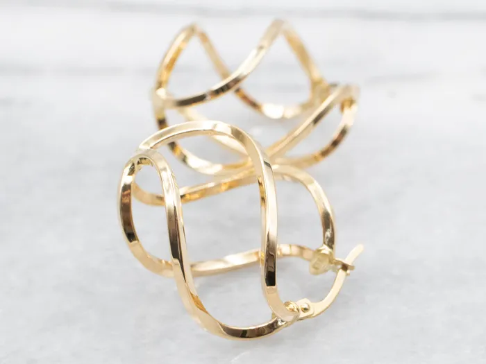 Funky Double Twist Earrings Market Square Jewelers Earrings