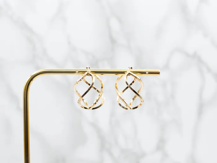 Funky Double Twist Earrings Market Square Jewelers Earrings