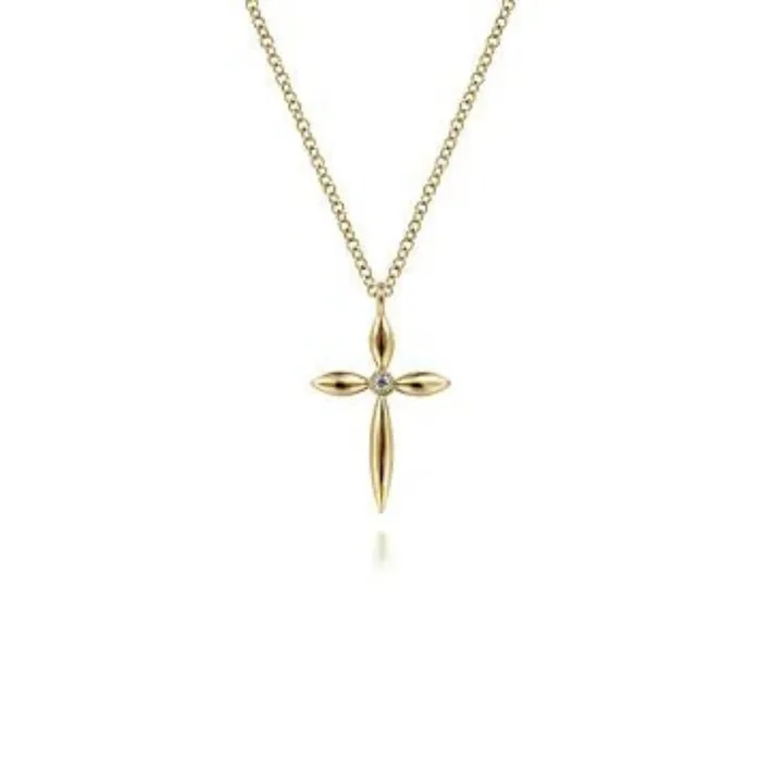 Gabriel Co Necklaces Gabriel Co Diamond Cross Pendant Necklace