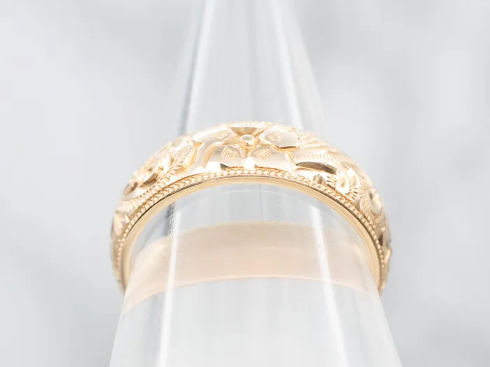 Gold Floral Wedding Band Market Square Jewelers Rings Gold Floral Wedding Band Market Square Jewelers Rings