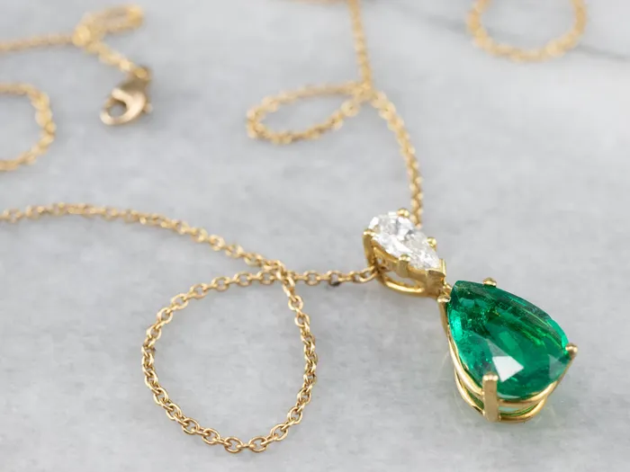 Gorgeous Emerald and Diamond Necklace Market Square Jewelers Necklaces Gorgeous Emerald and Diamond Necklace Market Square Jewelers Necklaces