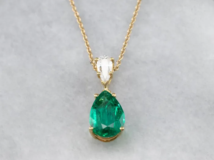 Gorgeous Emerald and Diamond Necklace Market Square Jewelers Necklaces Gorgeous Emerald and Diamond Necklace Market Square Jewelers Necklaces